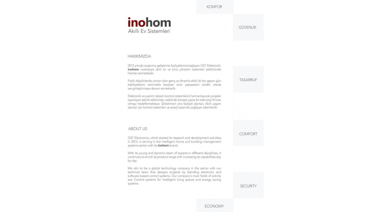 İnohom Akıllı Ev Sistemleri Katalog